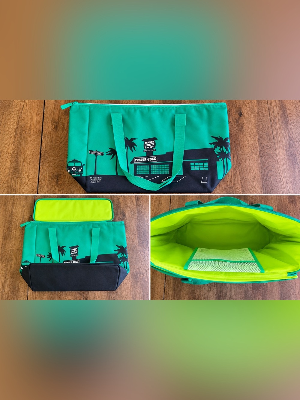 Trader Joeβs 7 Large Insulated Tote Bag Collection Rare Limited Colors Viral - Picture 4 of 9